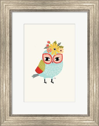 Framed Helga Owl Print