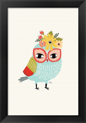 Framed Helga Owl Print