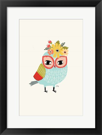 Framed Helga Owl Print