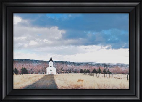 Framed Little Church on the Prairie Print