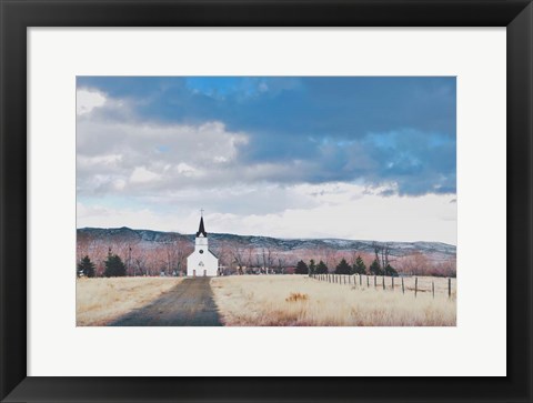 Framed Little Church on the Prairie Print