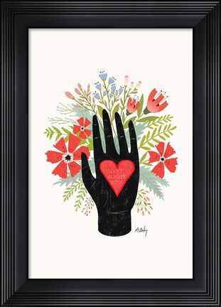 Framed Love Always Wins Print