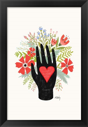 Framed Love Always Wins Print