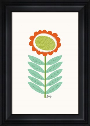 Framed Mid Mod Flower No. 3 Print