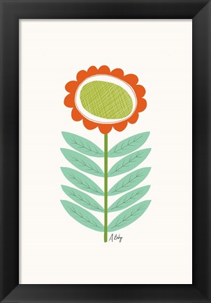 Framed Mid Mod Flower No. 3 Print