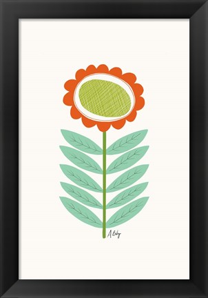 Framed Mid Mod Flower No. 3 Print