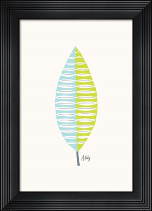 Framed Mid Mod Leaf No. 1 Print