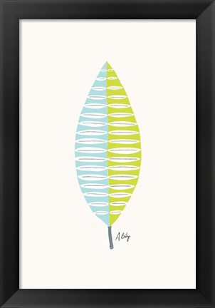 Framed Mid Mod Leaf No. 1 Print