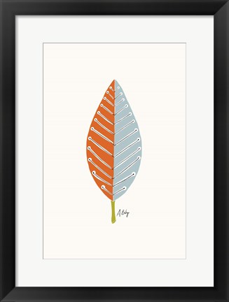 Framed Mid Mod Leaf No. 2 Print