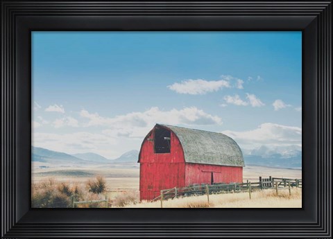 Framed Wood and Nails Print