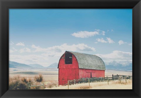 Framed Wood and Nails Print