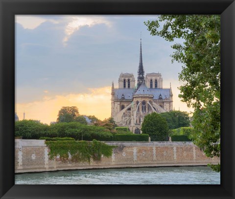 Framed Notre Dame - View from the Seine Print