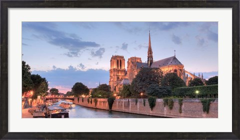 Framed River View - Notre Dame Print