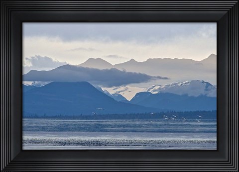 Framed Blue Skylines Print