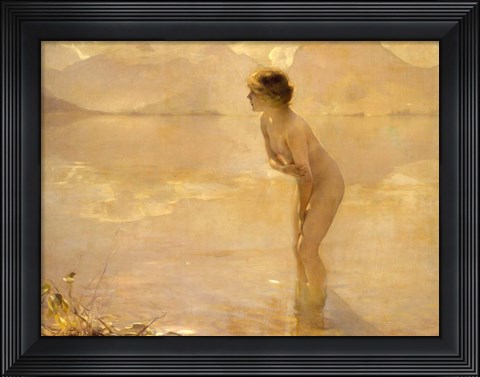 Framed September Morn Print