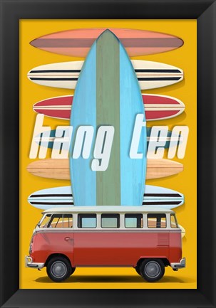 Framed Hang Ten Print