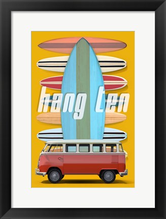 Framed Hang Ten Print