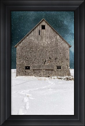 Framed Old Barn Print