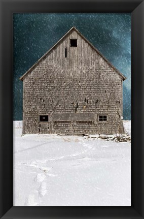 Framed Old Barn Print