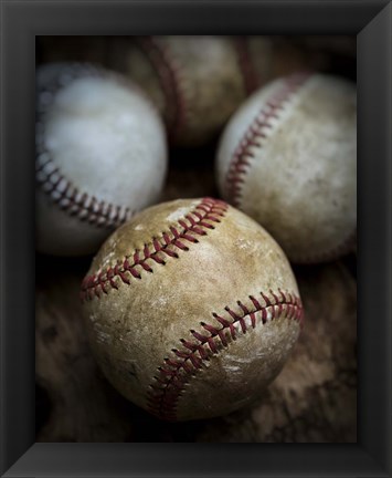 Framed Old Baseball Print