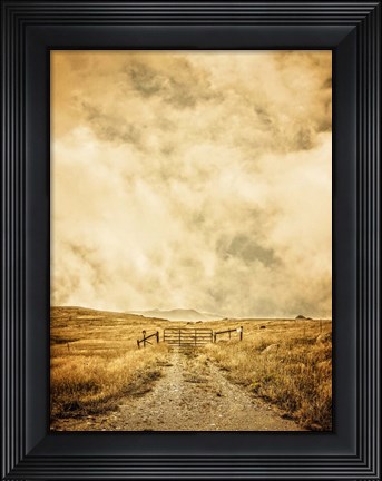 Framed Ranch Gate Print