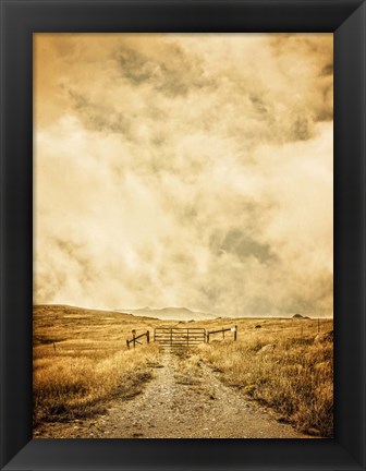 Framed Ranch Gate Print