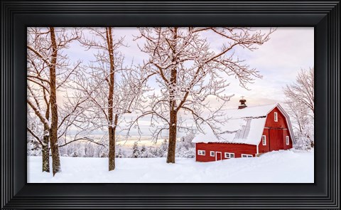 Framed Winter Arrives Print