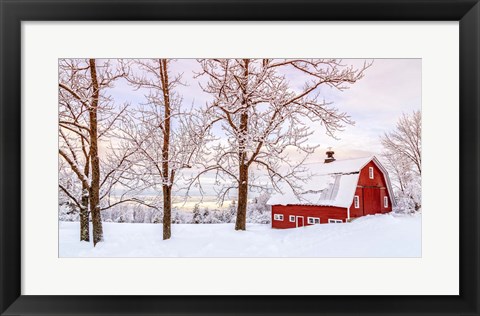 Framed Winter Arrives Print