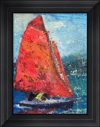 Framed Red Sail Print