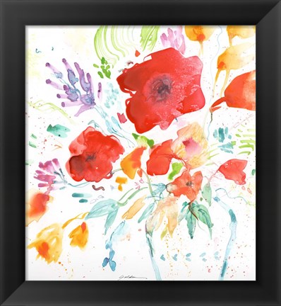 Framed Bright Bouquet Print