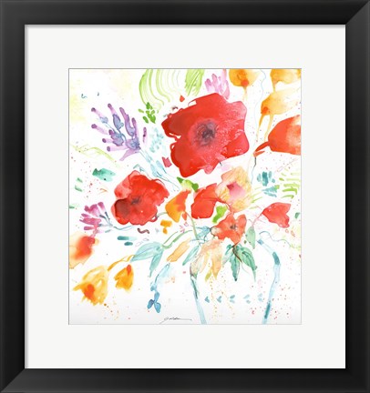 Framed Bright Bouquet Print