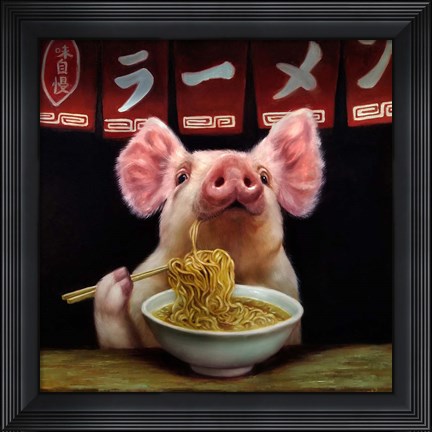 Framed Oodles of Noodles Print