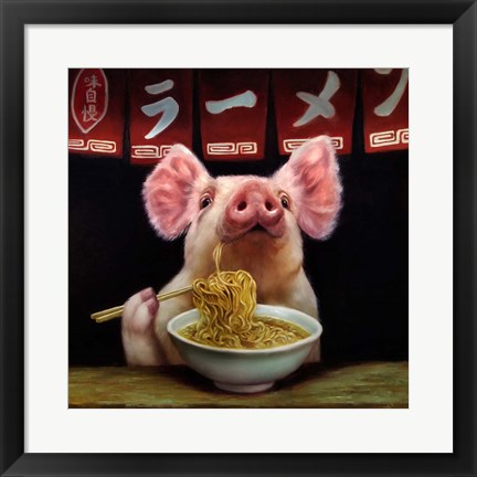 Framed Oodles of Noodles Print