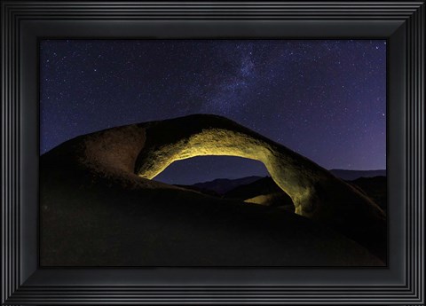 Framed Backlit Mobius Arch Print
