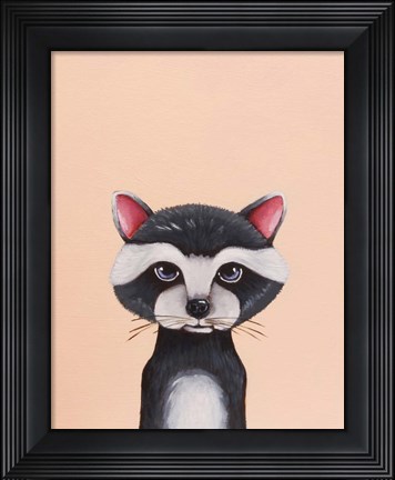 Framed Baby Raccoon Print
