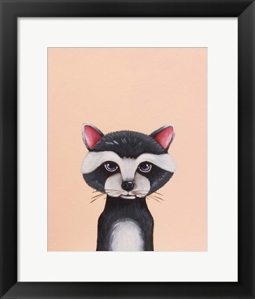 Framed Baby Raccoon Print