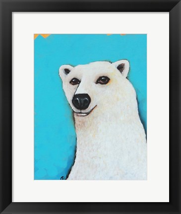 Framed Cute Polar Bear Print