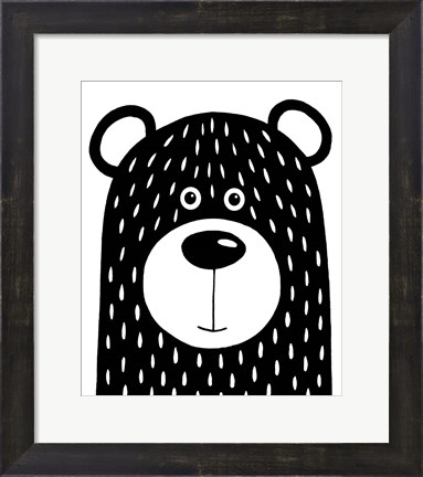 Framed Vanilla Bear Print