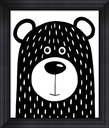Framed Vanilla Bear Print