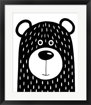 Framed Vanilla Bear Print