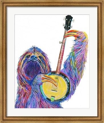 Framed Slow Banjo Print
