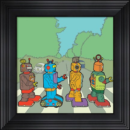 Framed Abbey Road Bots Print