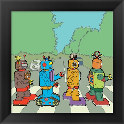 Framed Abbey Road Bots Print