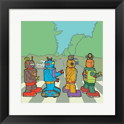 Framed Abbey Road Bots Print