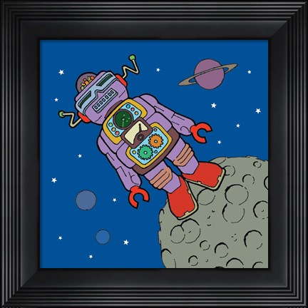 Framed Asteroid Bot Print