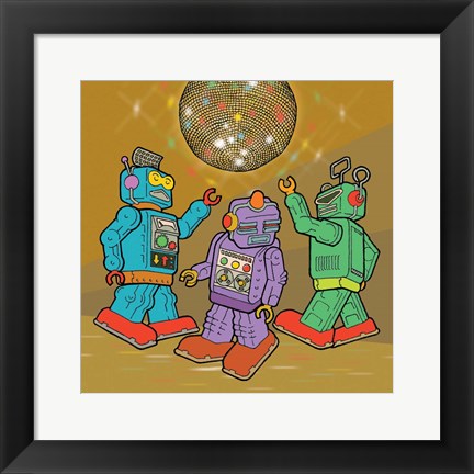 Framed Boogie Bots Print