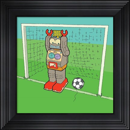 Framed Goalie Bot Print