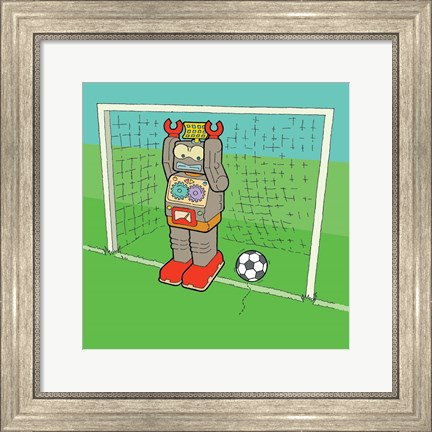 Framed Goalie Bot Print