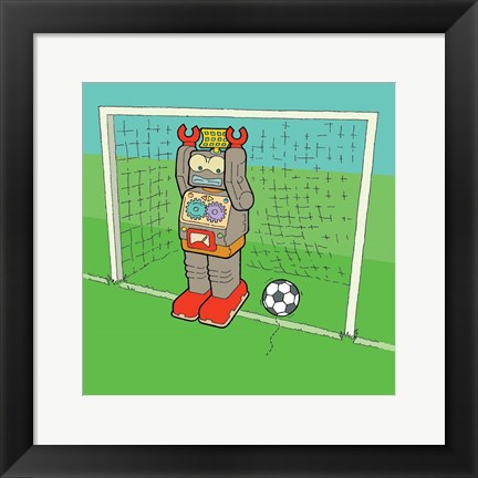 Framed Goalie Bot Print