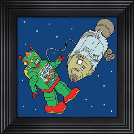 Framed Spacebot Print